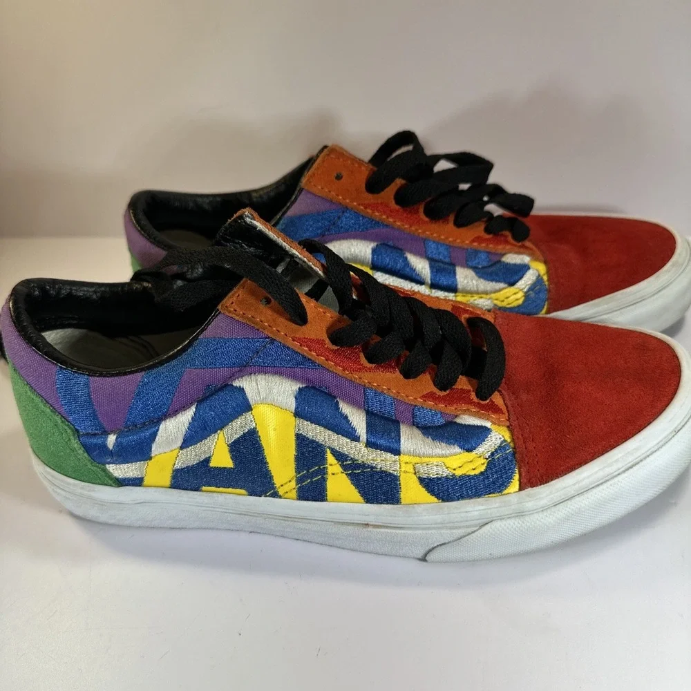 VANS Off The Wall Old Skool Statement✨ Unisex✨M 5.5✨ W 7 Skate Shoes Color Block